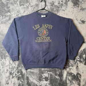 Vintage Y2K Les Aspin Center Washington D.C. Crewneck Pullover Sweater Size L